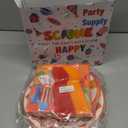 SCIONE 96 Pcs Family Game Night Party Supplies Colorful Video Game Birthday Decorations for Kids Boys Gamer, Game Night Party Paper Plates and Napkins Forks for 24 Guests