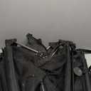 Dearlomum Extra Wide Gate Playpen with Heat-Resistant Mesh, 6 Panel Foldable Fence, Indoor/Outdoor Safety Barrier, Dog Playpen & Fireplace Gate, Black