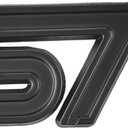 OnlyYou.X 1 ST Emblem 3D Logo ST Badge Thick Decal Sticker 1 Piece for Pickup and Car Metal Black