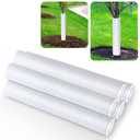 Corrugated Tree Guards, 5pcs Rigid PP Tree Trunk Protectors, Tree Bark Protector Sleeve Plant Guard Tube Wraps to Protect Bark, Tree Seedlings Tubes, Saplings Plants from Deer,Rodents, Mowers,Trimmers