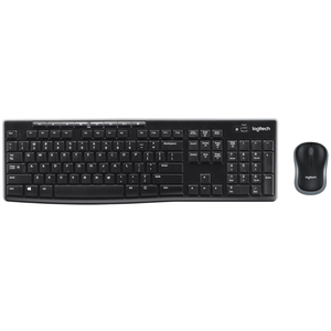 Logitech MK270 Full Size Wireless Keyboard and Mouse Combo - Black