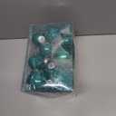 Civaner 24 Pcs Glitter Christmas Ball Ornaments Set 3.2'' 2.4'' 1.6'' Christmas Tree Ornaments Hanging Sequin Shatterproof Balls for Xmas Tree Wreath Garland Xmas Home Decor (Teal)