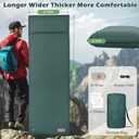 Sleeping Pad for Camping, Self Inflating Camping Pad with Pillow, 3.14" Compact Thick Memory Foam Camping Mattress Pad, Travel Portable Camp Sleeping Mat with Built in Pump (Green)