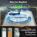 ZHK 360 Rotatable Ring for iPhone 12/12 Pro Case Magnetic, [Military Grade Drop Proof] [Translucent Frosted Back Panel] Slim Non-Slip Matte Phone Case for iPhone 12/12 Pro 6.1'', Midnight Green