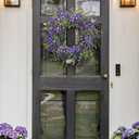 Lavender Wreath for Front Door Spring Summer Wreaths for Front Door, 20 Inch Doors Wreaths for Front Doors Outside All Season, Summer Wreath for Home Wall Window Party Wedding Decor Indoor Outdoor