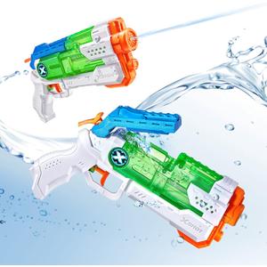 XSHOT Water Warfare Micro Fast-Fill Water Blaster (2 Pack) by ZURU with Struggle Free Packaging, Summer Watergun, XSHOT Water Toys, 2 Blasters Total, Fills with Water in just 1 Second! (2 Pack)