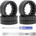 4 Pack Wheel Tires Repair Replacement Parts Compatible for IRobot Braava Jet M6 (6110) (6012) (6112) (6113) Ultimate Robot Mop Maintenance Accessories (4 Pack Wheel Tires)