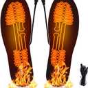 Dr. Warm 3 Heating Levels Heated Insoles USB Electric Power Thermal Soles for Men and Women Winter Boots Shoes Sneaker Ice Fishing Camping(No Battery)
