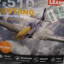 LEAMBE Brushless 4 Channel RC Plane, Ready to Fly Aerobatic Aircraft, Easy Control for Beginners, P51 Mustang RC Airplane for Adults Red, Extra Large