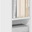 Furinno Fulda Book Shelf, 3-Tier Narrow Bookshelf, Bookcase with 10-in Width Storage Shelf, 9.3 x 9.8 x 31.5, for Living Room, Bedroom, Home Office, White