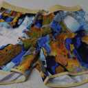 maamgic Mens Boys Short 80s 90s Vintage Swim Trunks with Mesh Lining Quick Dry Swim Suits Board Shorts (X-Small, Black and White Stripes)