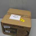 HG Power 8 Inch Exhaust Fan with Switch, Powerful Kitchen Exhaust Fan with Damper, Potable Window Exhaust Fans, Small Fume Extractor Ventilation Fan for Attic, Shop, Smoking Room, Garage (Black)