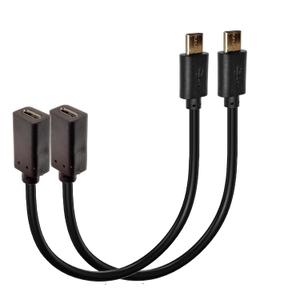 USB C to Micro USB Cable, 90 Degree USB Type C (USB-C) Male to Micro USB Female Adapter Converter Charging Cable(2.0 version data with power supply) (90 Degree TypeC M to Micro F)2PCS (V8F-CMST, 25CM)