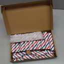 Faccito 50 Pcs Red White Blue Firework Tubes 1 x2-1/2 x3/32 Stick Fireworks Pyro Cardboard Tubes and End Plugs for Patriotic 4th of July Party Favors Birthday Wedding Decor