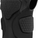 Youth Football Padded Shirt, Chest Rib Protector, Compression Padded Vest with 5-Pad for Sports Paintball Football Baseball Lacrosse Black (Small)