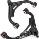 2-4" Lift Front Upper Control Arms for 2001-2010 Chevy Silverado/GMC Sierra 2500HD/3500HD 4WD, 2001-2006 Silverado/Sierra 1500HD, 2001-2004 Silverado/Sierra 2500, Heavy-Duty Tubular Control Arms