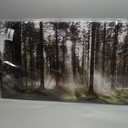 Sunlight Forest Pictures Canvas Wall Art for Living room Office Bedroom Wall Decor,Forest Wall Art Print Paintings Modern Darkly Green Nature Landscape Artwork Waterproof Ready to Hang-20x40inch