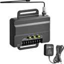 850LM Universal Gate and Garage Door Opener Receiver with 12V Power Supply, Compatible with Most Gate and Garage Door Opener, 3 Channel Designed for Both Gated Communities and Commercial Buildings