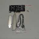 PCIe Adapter for One M.2 NVMe Mkey and One SATA Bkey SSD, PCI-e 4.0 X4 Card Supports NGFF M2 M-Key or B-Key (M+B) SSD of Length 2280,2260,2242,2230, PCIe NVMe Adapter with SATA 3.0 Cable