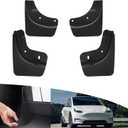 Mud Flaps for Tesla Model Y Accessories 2024 OEM Version Tire Splash Guards for Model Y 2020-2024 No Drilling Splash Guard 4Pcs