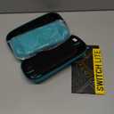 Orzly Switch Lite Accessories Bundle - Case & Screen Protector for Nintendo Switch Lite Console, USB Cable, Games Holder, Grip Case, Headphones, Thumb-Grip Pack & More (Gift Pack - Turquoise Blue)