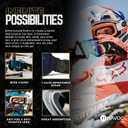 Havoc Racing Magnetic Frameless Goggles - For Motocross, Dirt Biking, Snowboarding, ATV, & UTV - UV Blocking Anti-Fog Goggles