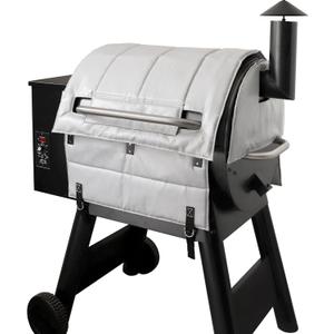 Grill Insulated Blanket for Traeger Pro 22 575 Smoker Cover Lil' Tex Elite Thermal Insulation BAC626 Replacement Parts Insulator Wood Pellet Grills BBQ Winter Accessory