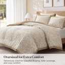 Harbor House Cotton-Blend Botanical Comforter Set, Beige, Queen