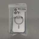 Misscase Magnetic Case for iPhone 16 Pro with Camera Lens Protector,Compatible with Magsafe,Full Protection Slim Smooth Anti-Scratch Soft TPU Bumper Phone Case for iPhone 16 Pro Silver