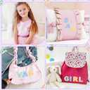 2 x Self-Adhesive Letter Patches for Kids Bags: NICEVINYL 26PCS Floral Fabric Varsity Initial Letters Stick on Patches for Caps - Colorful A-Z Alphabet Sticker for Clothing Jackets Jeans