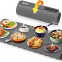 Warming Mat for Food -Electric Food Warming Tray Extra Large (36"x16"), Rapid Full-Surface Heating, Portable & Rollable Versatile Food Warmer for Countertop, Perfect for Gatherings, Everyday Use (Large-dark Gray)