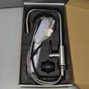 Kitchen Faucet with Pull Down Sprayer and Soap Dispenser, Stainless Steel Brushed Nickel Low Pull Out Faucets for Kitchen Sink Soap Dispenser