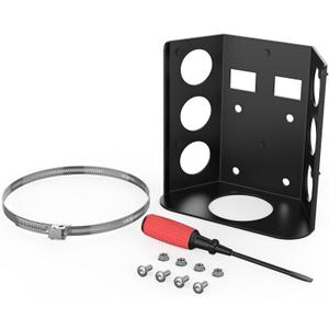 5LB Propane Tank Mounting Bracket with Stainless Strap Heavy Duty Propane Tank Holder for RV, Trailer, Jeep and Truck