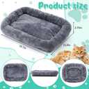 Abbylike 2 Pcs Cat Tree Tower Replacement Parts Grey Bed Cover with Elastic Band Removable Washable Padding for Platform Perch Shelves, Only Cover, Cat Tower Cushions Accessories(15.7 x 11.8 Inch)