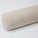 Linen Neck Roll Pillowcase Cylinder Bolster Pillowcase with Zipper, (Cover Only),Breathable Round Cervical Pillow Cover, Washable Cover for Cervical Roll Pillow(Beige,7x20inch)