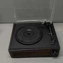 Vinyl Record Player with Speakers Vintage Turntable for Vinyls Records Belt-Driven Turn Table Support 3-Speed, Wireless Playback, Headphone, AUX-in, RCA Line LP Phonograph for Sound Enjoyment Black