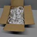 SUNTHIN White Outdoor String Lights, 48FT White Patio Lights with 25 G40 Shatterproof LED Bulbs(1 Spare), Waterproof Hanging Outside Lights for Porch, Deck, Garden, Pergola, Bistro