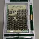 KEYYOU Lash Clusters Kit Natural Wispy DIY Lash Extension Kit 144pcs Lash Clusters Eyelash Extension Kit with Mascara Brush Bond and Seal Glue Remover Applicators Brush for Lash Extensions (Y01 Kit)