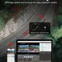 REDTIGER 4K STARVIS 2 Dash Cam Front and Rear, 5GHz WiFi 20MB/s Download, 128GB Card Included, Voice Control, Dash Camera for Cars with 3.18" Touch Screen, GPS, Loop Recording, Parking Mode(F7N Touch)