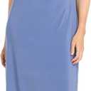R&M Richards Women's Metallic Floral Print Mesh Jacket & ITY Tank Dress