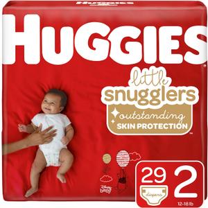 Huggies Little Snugglers Baby Diapers, Size 2, 29 Ct