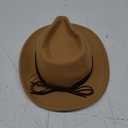 Jastore Kids Girls Boys Western Cowboy Cowgirl Hat with Buckle Belt Felt Fedora Hat