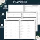 2 x 2026-2027 Monthly Planner - 2 Year Calendar 2026-2027 Monthly Planner, Jan 2026 - Dec 2027, 9" x 11", 24 Months, Tabs, Twin-Wire Binding, Two-Side Pocket, Thick Paper, Holidays & Note Section