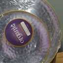 Organic Hammered Clear Gold Rim Combo 7"+10" Case of 128 (4 packs x 32)