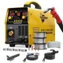 200A MIG Welder 110V/220V Dual Voltage 6 IN 1 MIG/Stick/Flux/Lift TIG Welder,Synergistic Control,LED Display,IGBT Portable Welding Machine for Steel Stainless Steel DIY & Fabrication