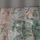 jinchan Floraison Hallway Runner 2x6 Multi Floral Soft Machine Washable Rug Non Slip Low Pile Boho Stain Resistant Botanical Rugs for Bedroom Kitchen Floor Living Room Beige/Blue