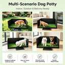 Large Dog Grass Pad with Tray, 30"×20" Artificial Grass Puppy Potty
