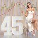 45th Birthday Decorations Marquee Numbers, 2.3FT Large Light up Number 45 for Birthday Decorations, Number 45 Light up Numbers for Party Anniversary Decor Sign