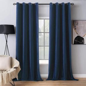 MIULEE 2 Panels Blackout Velvet Curtains Solid Soft Grommet Royal Blue Curtain Thermal Insulated Soundproof Room Darkening Black Out Curtains/Drapes/Panels for Living Room Bedroom 52 x 108 Inch
