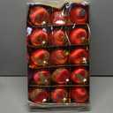 15 Pack 3.15" Fancy Christmas Tree Ornaments Set Large Christmas Baubles for Festive Decor Velvet Shatterproof Ornaments for Tree with Assorted Styles Satin Great as Christmas Ball Bulk Red